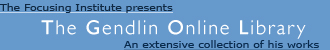 Gendlin Online Library